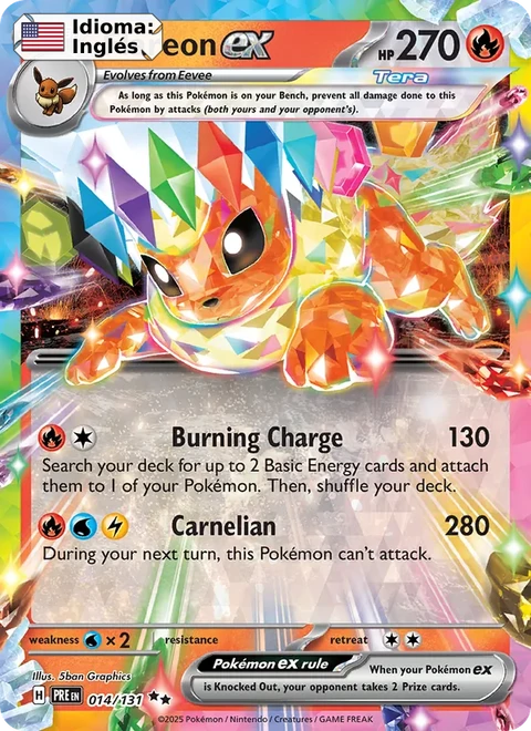 Flareon ex (014) — Prismatic Evolutions