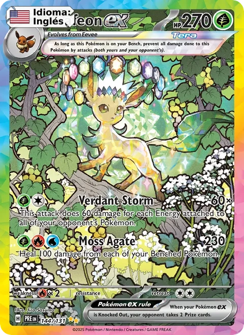 Leafeon ex (144) — Prismatic Evolutions