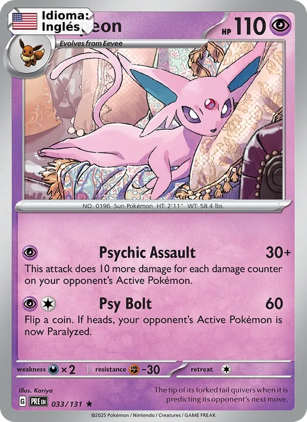 Espeon (033) — Prismatic Evolutions