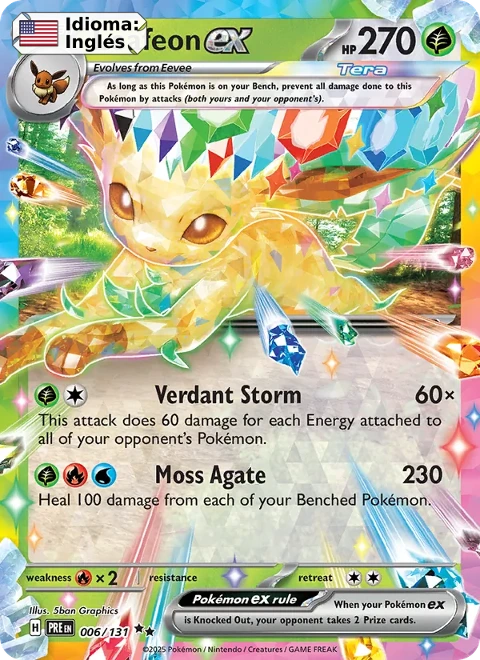 Leafeon ex (006) — Prismatic Evolutions