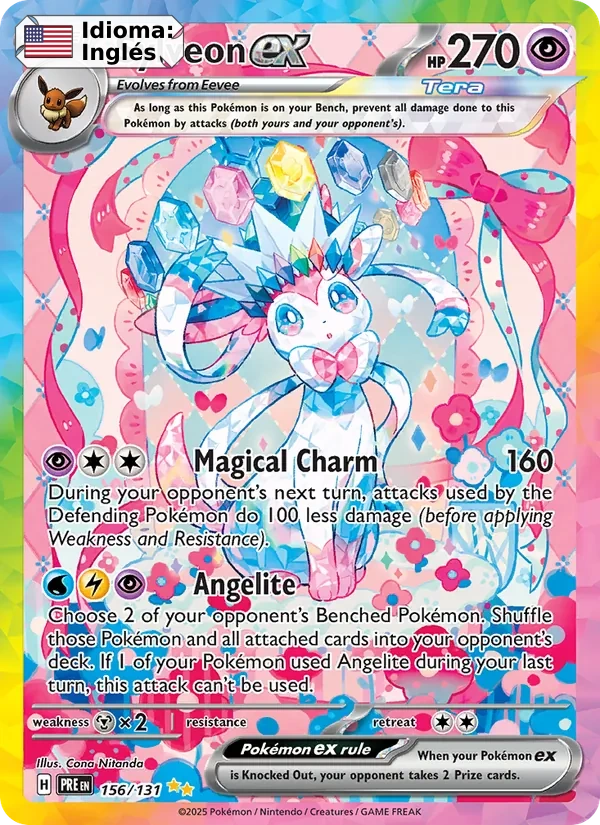 Sylveon ex (156) — Prismatic Evolutions