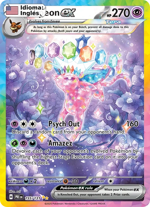 Espeon ex (155) — Prismatic Evolutions
