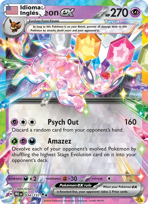 Espeon ex (034) — Prismatic Evolutions