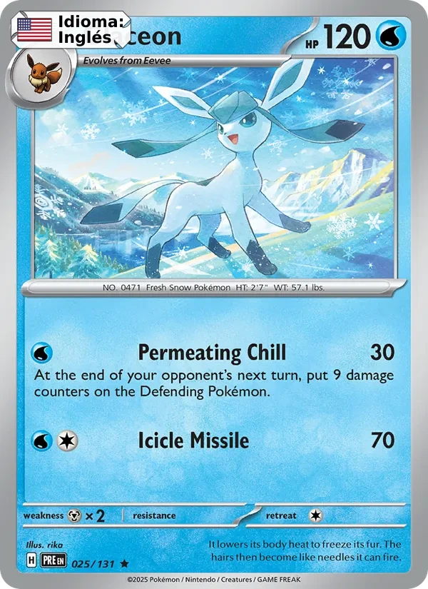 Glaceon (025) — Prismatic Evolutions