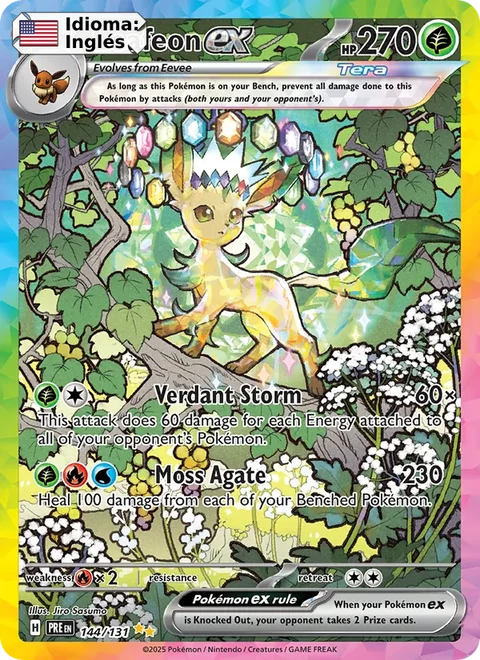 Leafeon ex (144) — Prismatic Evolutions